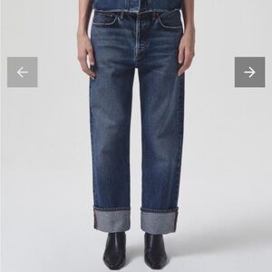 AGOLDE Fran Jean Cuff in Control - size 28